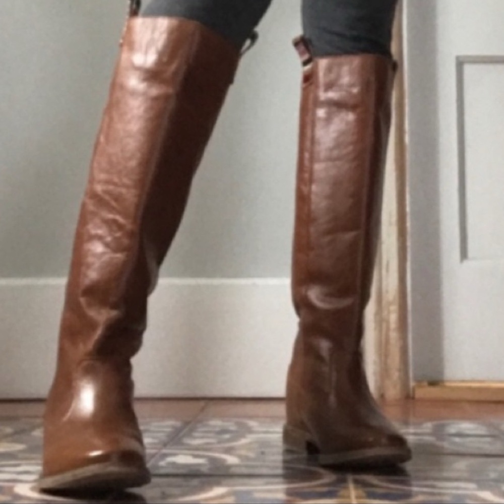 Anthropologie leather boots
